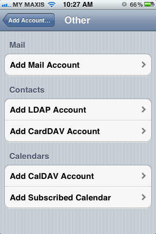 Setting up email in iPhone - Step 4