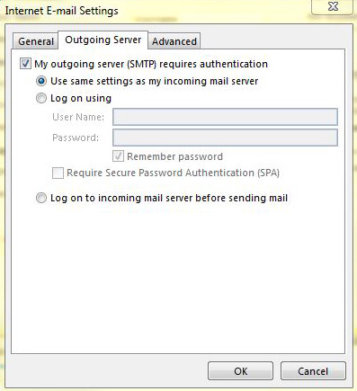 Setting up email in Microsoft Outlook 2013 - Step 4