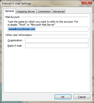 Setting up email in Microsoft Outlook - Step 8