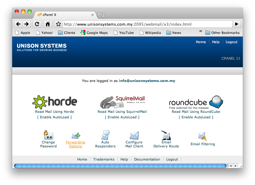 How to setup email forwarding
