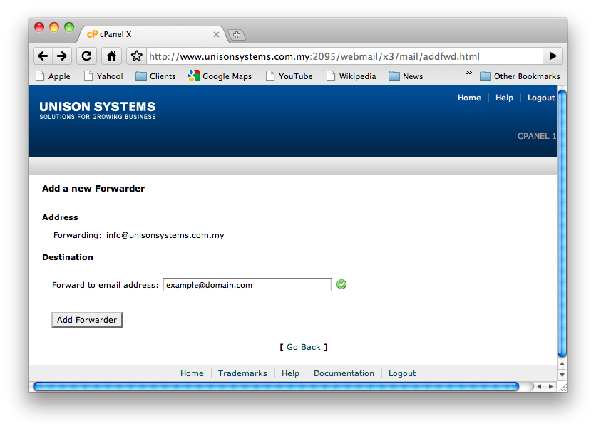 How to setup email forwarding